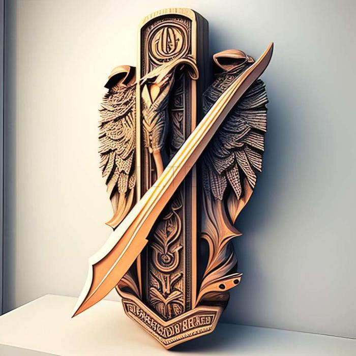 3D model Tom Clancys Rainbow Six 3 Athena Sword game (STL)